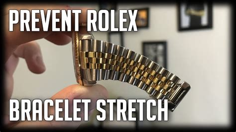 how to prevent rolex bracelet stretch|rolex band stretch repair.